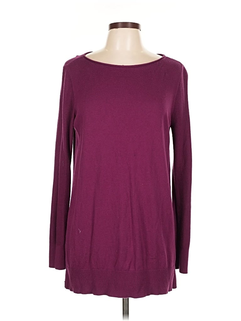 Pre-owned Ann Taylor Loft Outlet Pullover Sweater In Burgundy