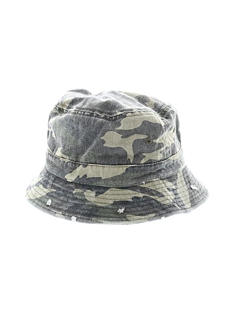 Pre-owned David & Young Sun Hat In Gray