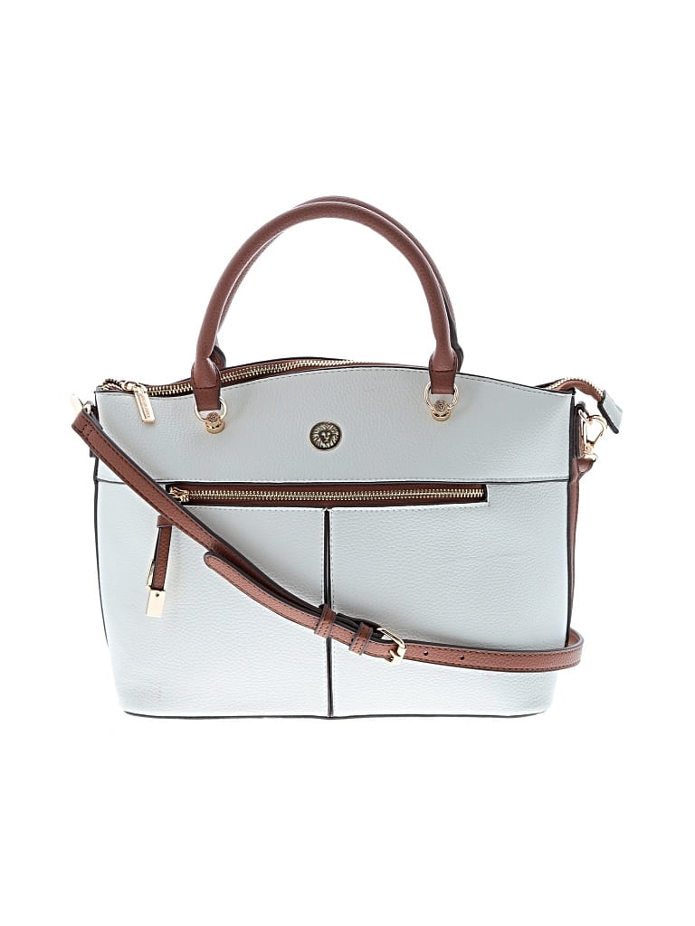 Pre-owned Anne Klein Satchel In White