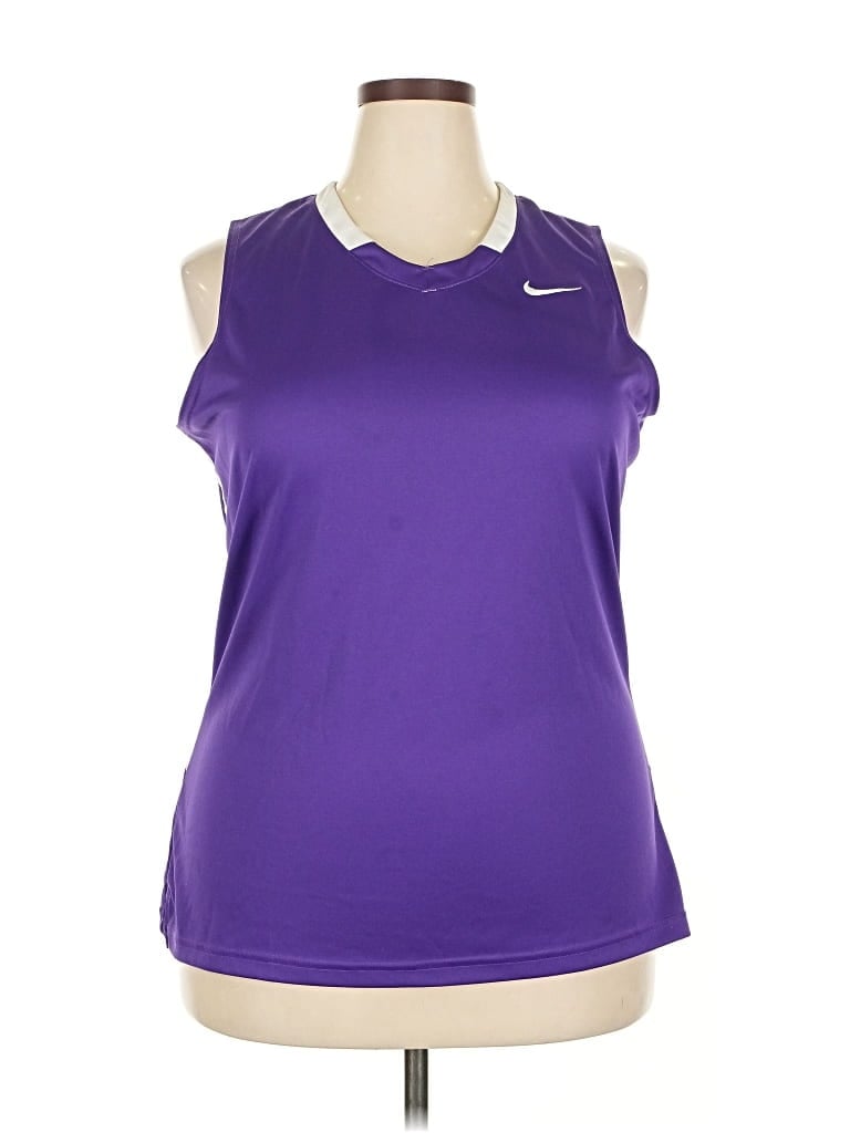 Pre-owned Nike Active Tank Top In Purple