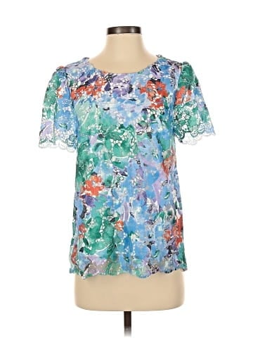 Susan Graver Short Sleeve Blouse (view 1)