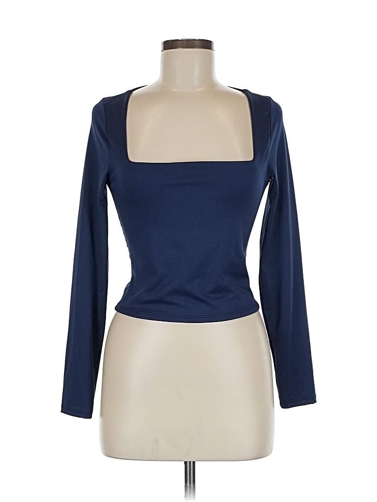 Pre-owned Ann Taylor Loft 3/4 Sleeve T-shirt In Blue