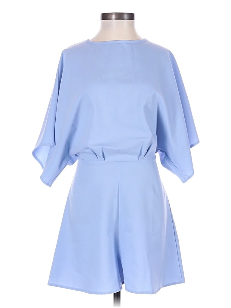 Pre-owned Asos Design Romper In Blue