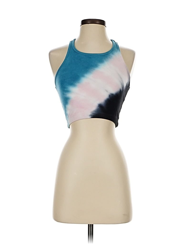 Pre-owned Electric & Rose Tank Top Blue Halter Neckline Tops