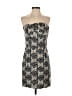 BCBGeneration Paisley Black Cocktail Dress Size 6 - photo 1