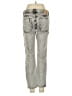 One 100% Cotton Graphic Silver Gray Jeans Size 25 waist - photo 2