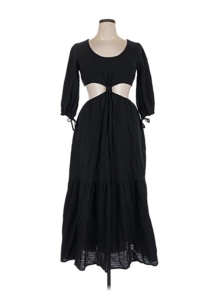 Pre-owned Vici Casual Dress In Black