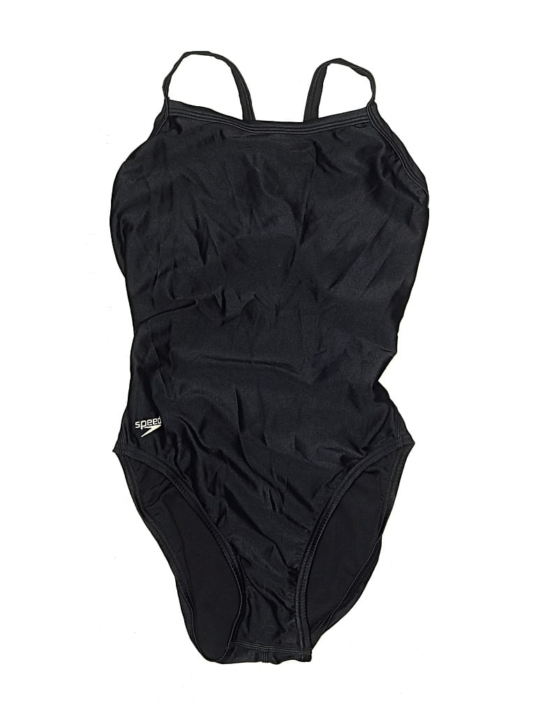 Pre-owned Speedo One Piece Swimsuit In Black