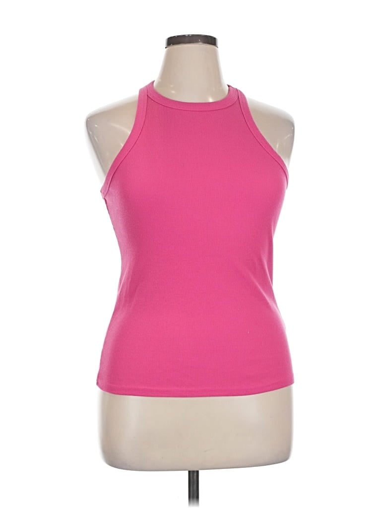 Pre-owned Assorted Brands Tank Top Pink Halter Neckline Tops