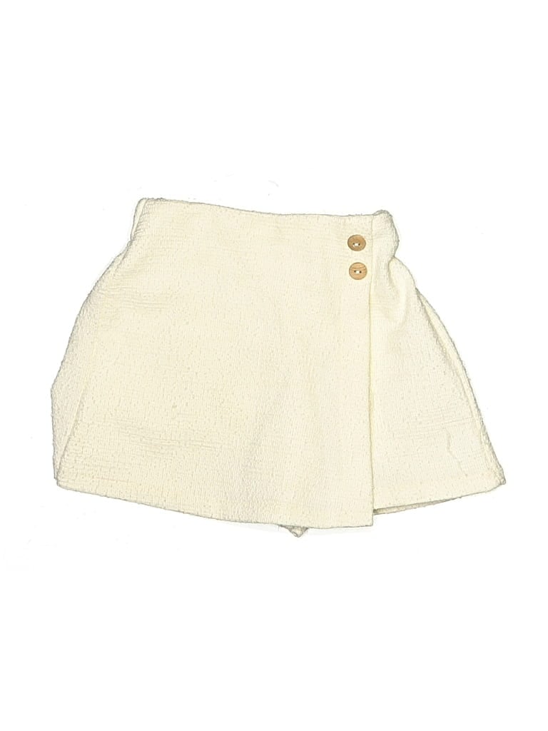 Pre-owned Zara Kids' Skirt In White