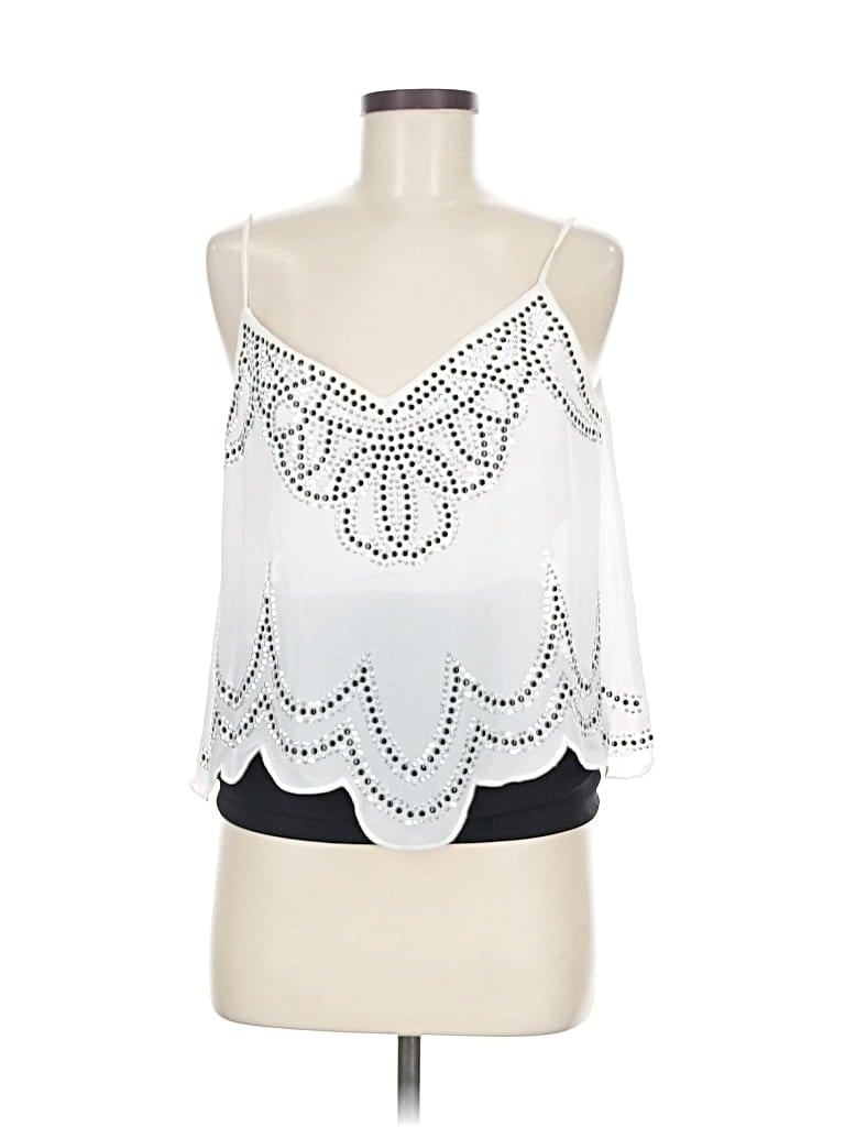 Pre-owned Crystal Sky Cocktail Dress In White