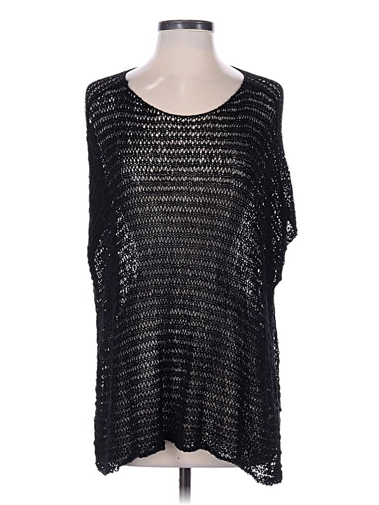 Pre-owned Eileen Fisher Swimsuit Cover Up In Black
