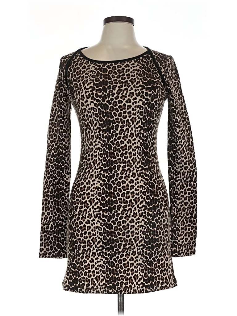 Pre-owned Frankies Bikinis Casual Dress In Brown