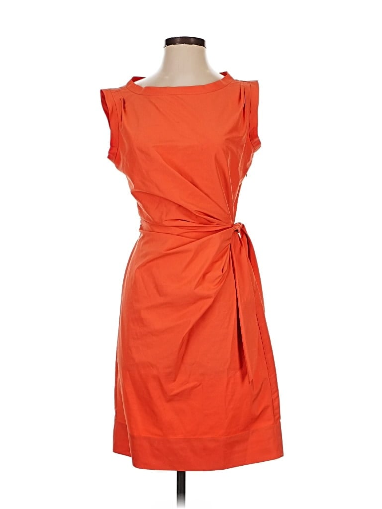 Pre-owned Diane Von Furstenberg Cocktail Dress In Orange