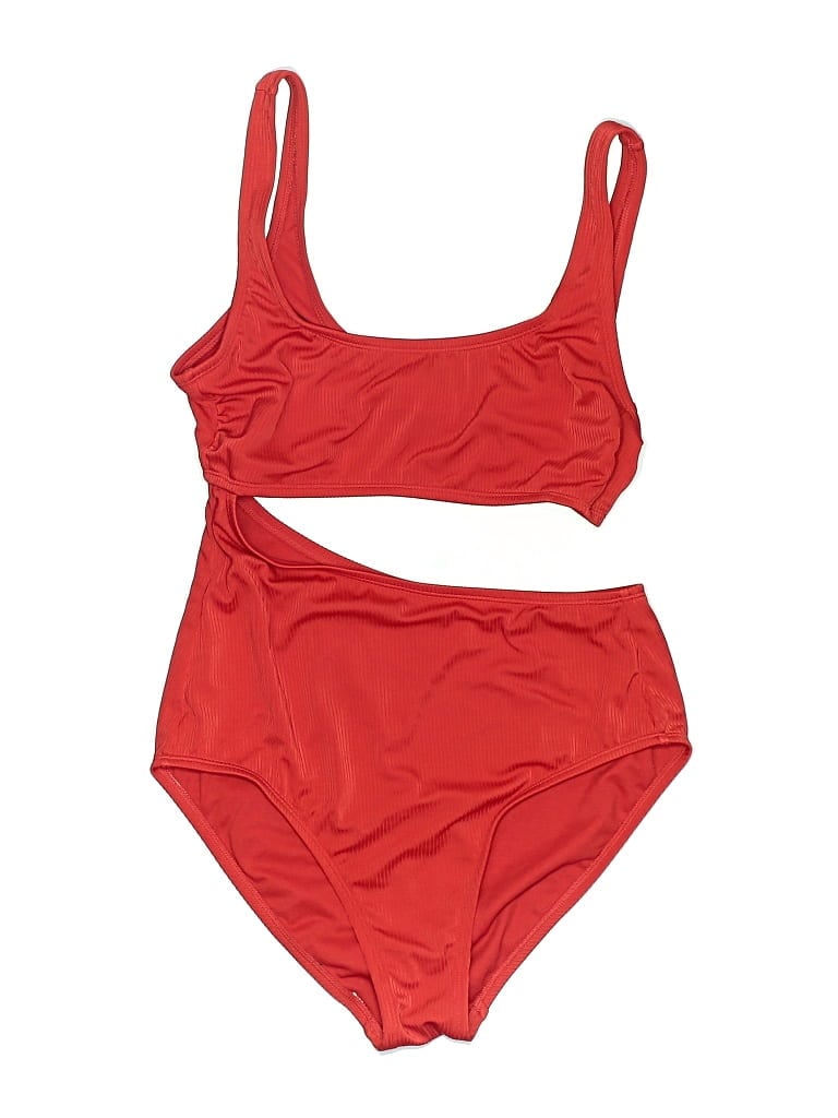Pre-owned Kona Sol One Piece Swimsuit In Red