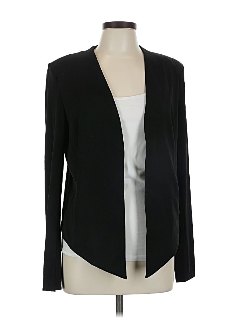 Pre-owned Olivia Grey Blazer Jacket In Black