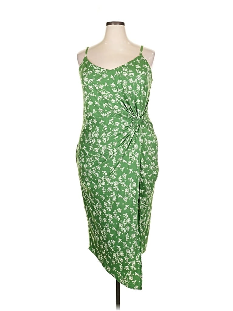 Pre-owned Nine Britton Casual Dress In Green