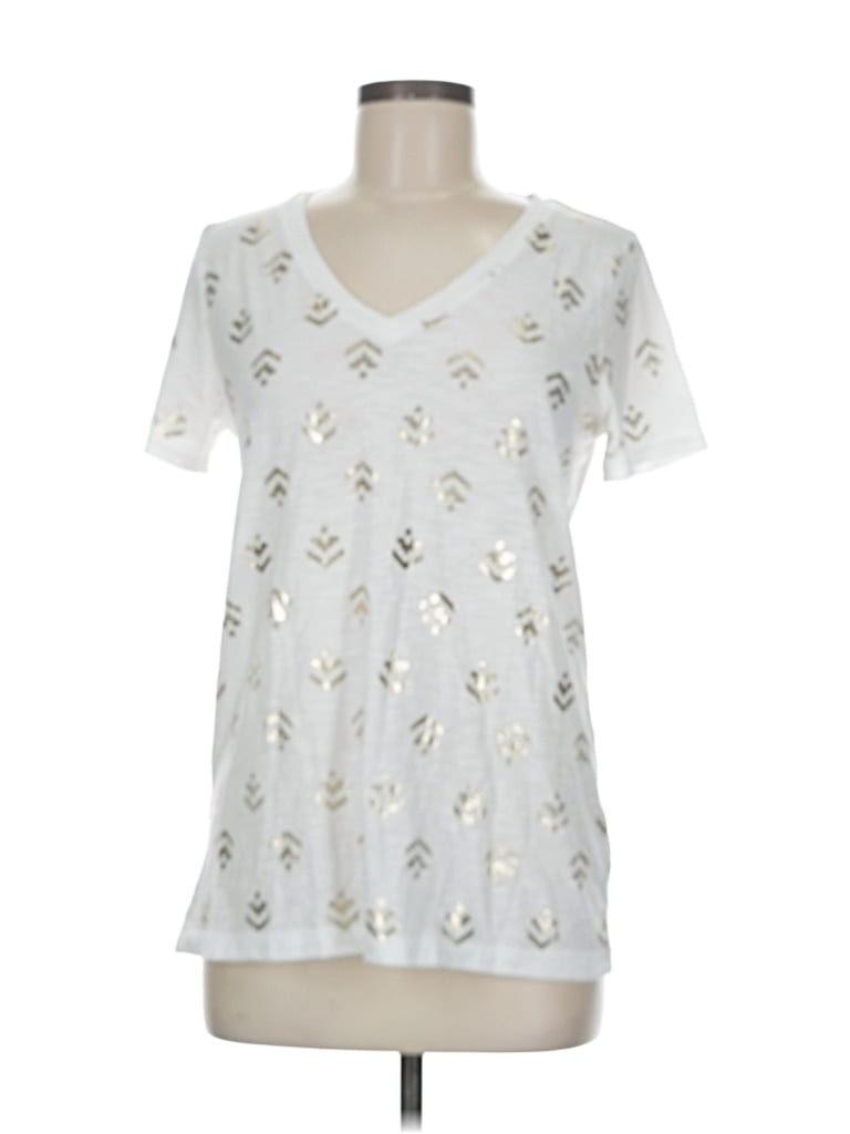 Pre-owned Tommy Hilfiger Short Sleeve T-shirt In Silver