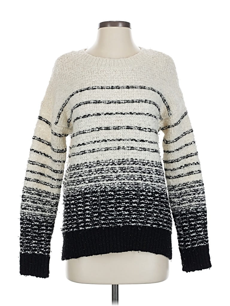 Pre-owned Vince Wool Pullover Sweater In White