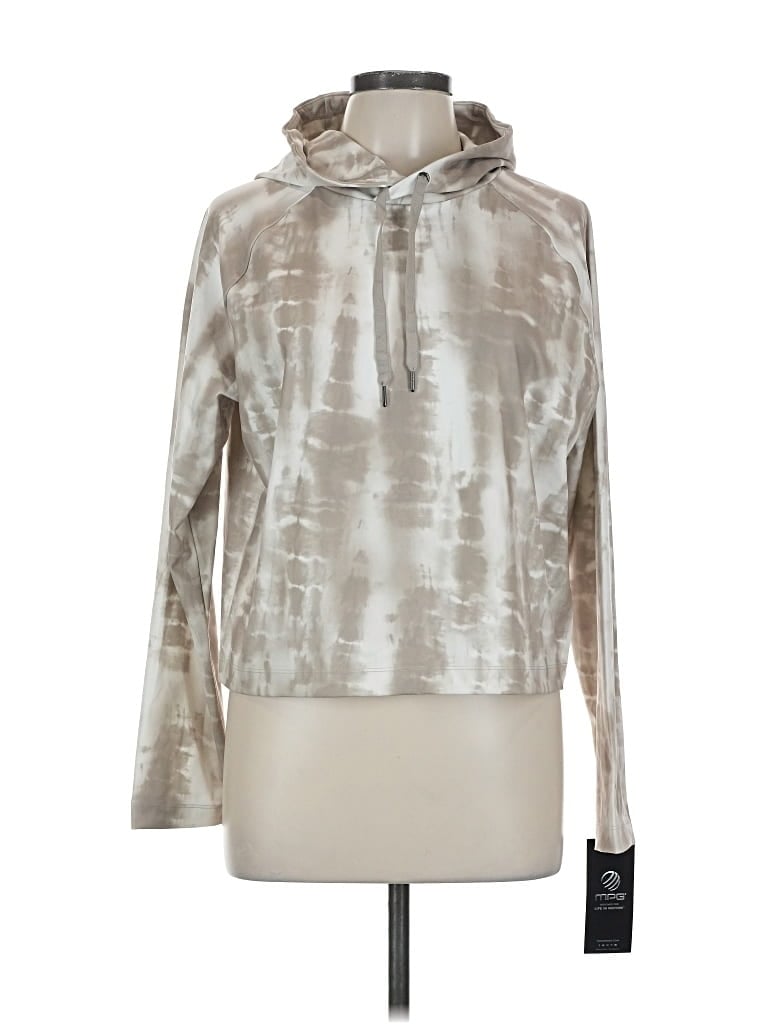 Pre-owned Mpg Pullover Hoodie In Silver