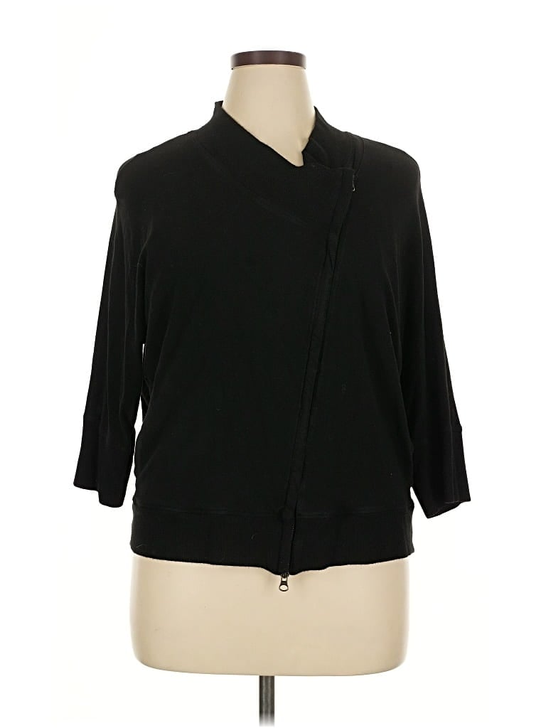 Pre-owned Eileen Fisher Jacket In Black
