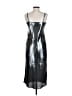 Express 100% Polyester Metallic Silver Cocktail Dress Size S - photo 2