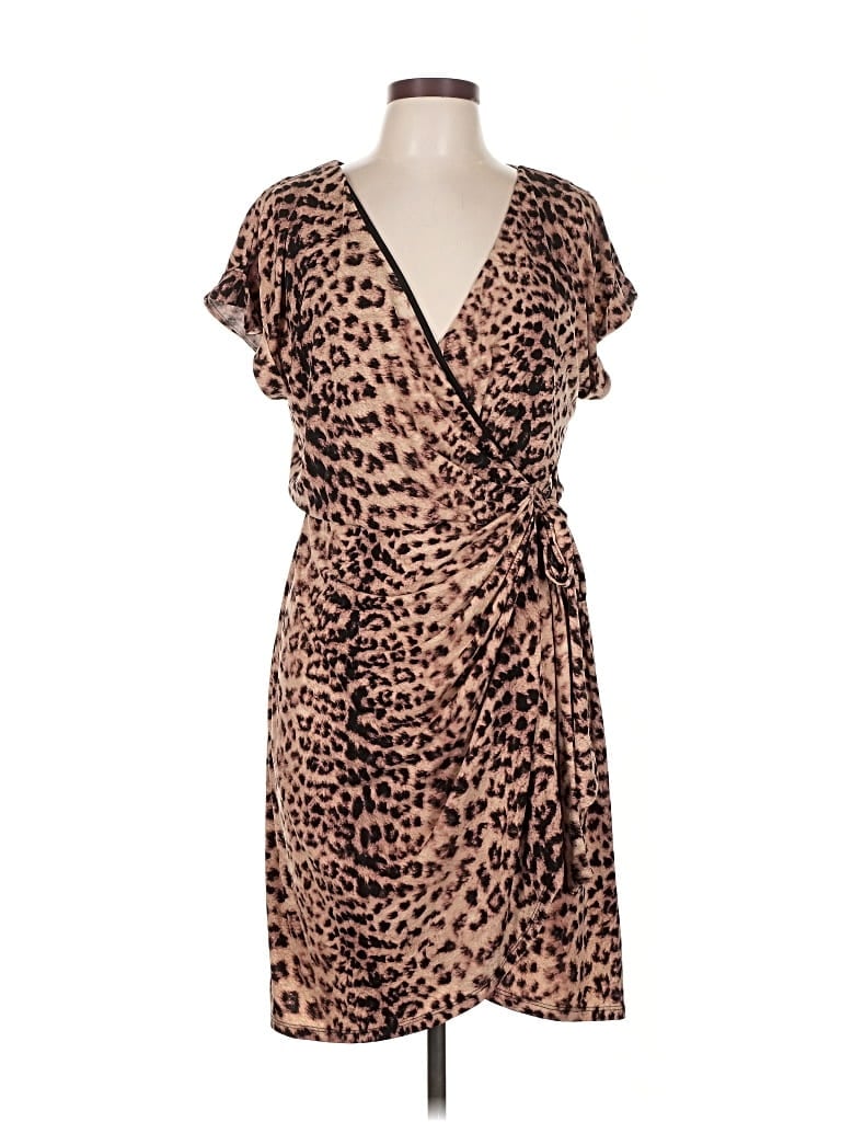 Pre-owned Inc International Concepts Casual Dress In Brown