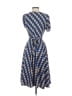 41Hawthorn 100% Polyester Chevron-herringbone Blue Cocktail Dress Size XXS (estimated) - photo 2