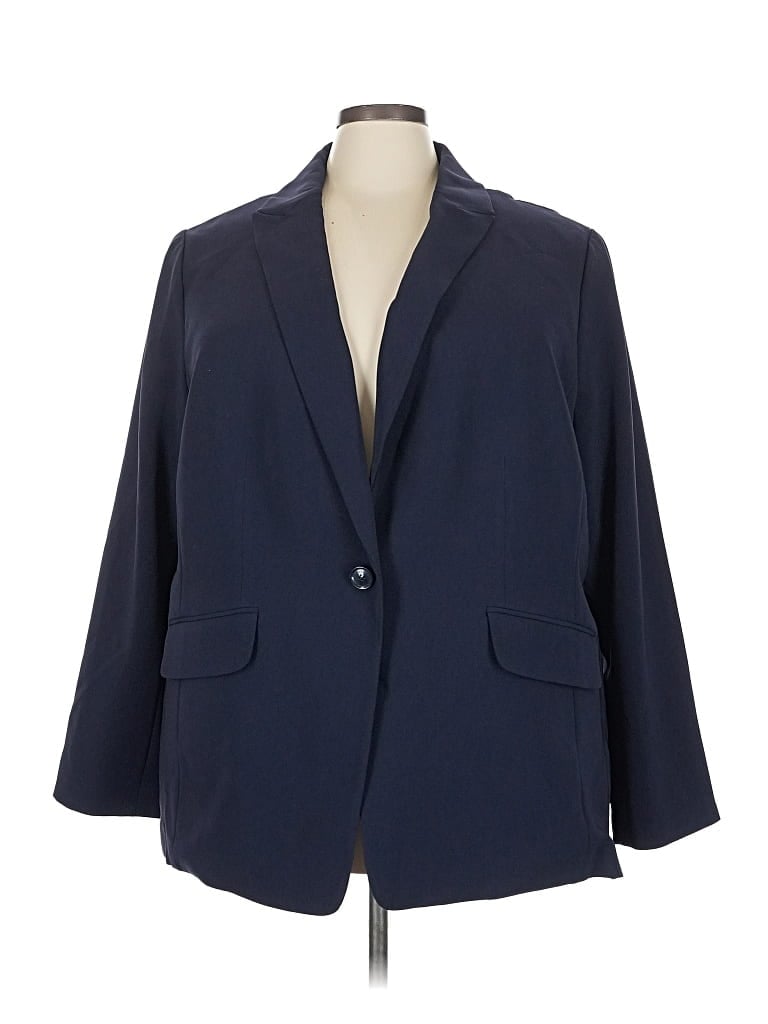 Pre-owned Talbots Blazer Jacket In Blue