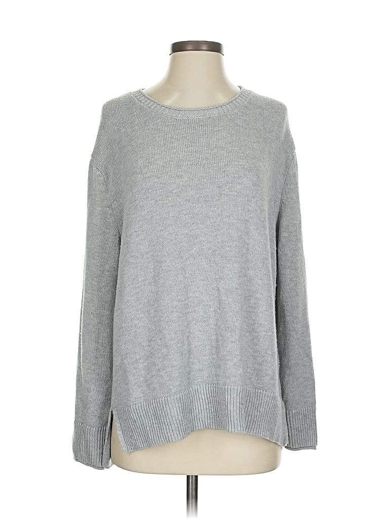 Pre-owned Ella Moss Pullover Sweater In Silver