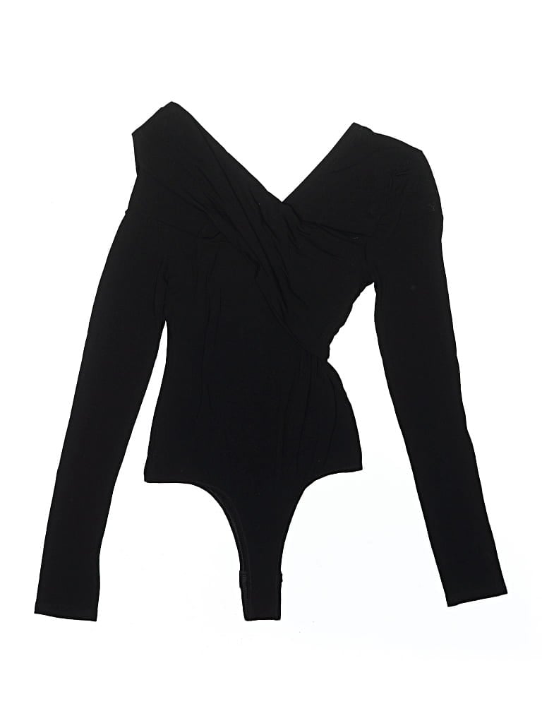 Pre-owned Bcbgmaxazria Bodysuit In Black