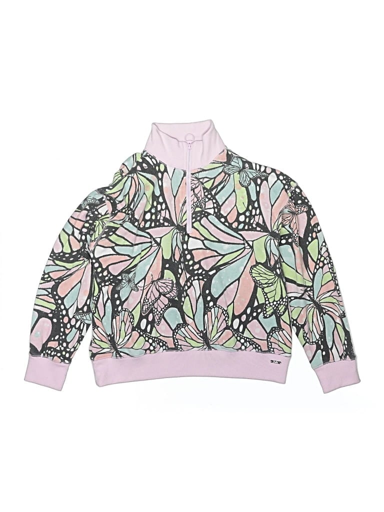 Pre-owned Justice Kids' Track Jacket In Pink