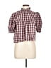 Assorted Brands 100% Cotton Checkered-gingham Pink Short Sleeve Blouse Size 10 - photo 1