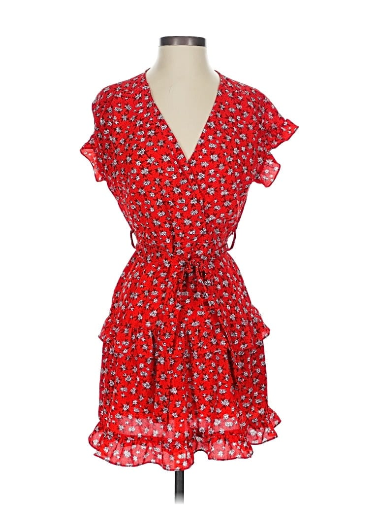 Pre-owned Monteau Casual Dress In Red