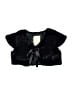 Petite Adele 100% Polyester Black Faux Fur Vest Size 8 - photo 1