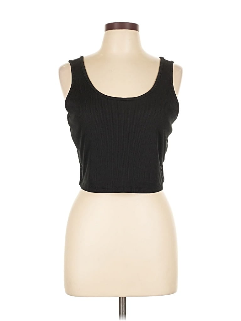 Pre-owned Versona Tank Top Black Strapless Neckline Tops