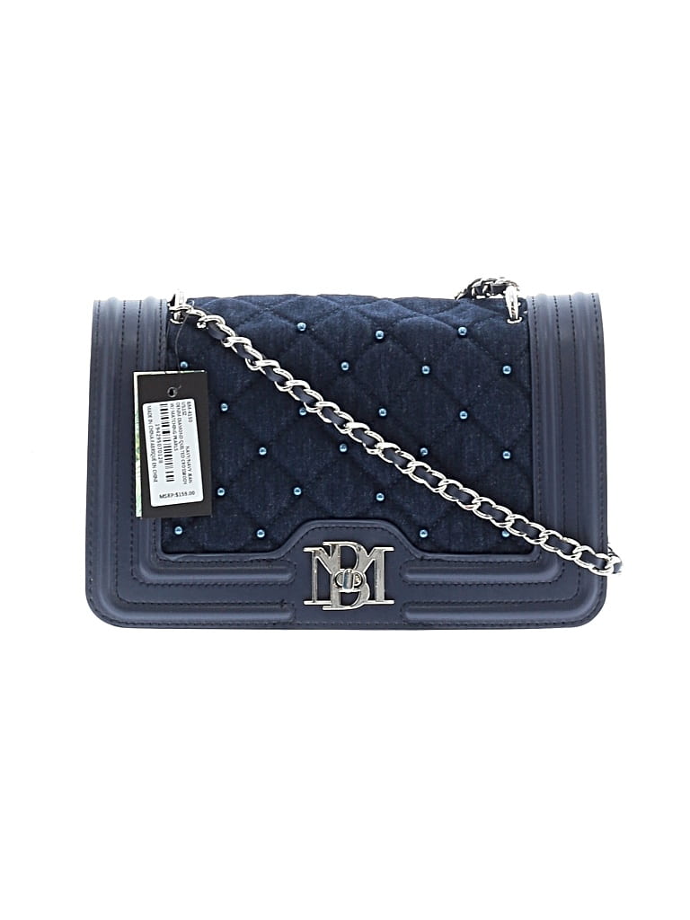 Pre-owned Badgley Mischka Crossbody Bag In Blue