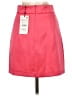 Zara 100% Polyester Solid Red Casual Skirt Size XS - photo 2
