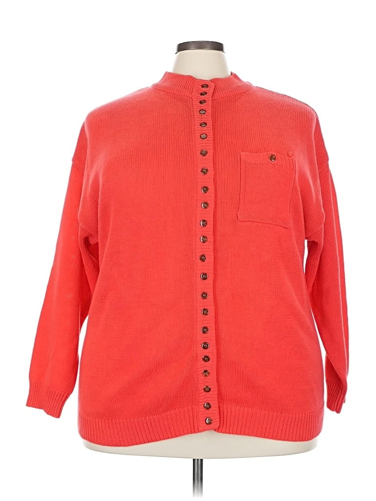 Pre-owned Venezia Cardigan Sweater In Red