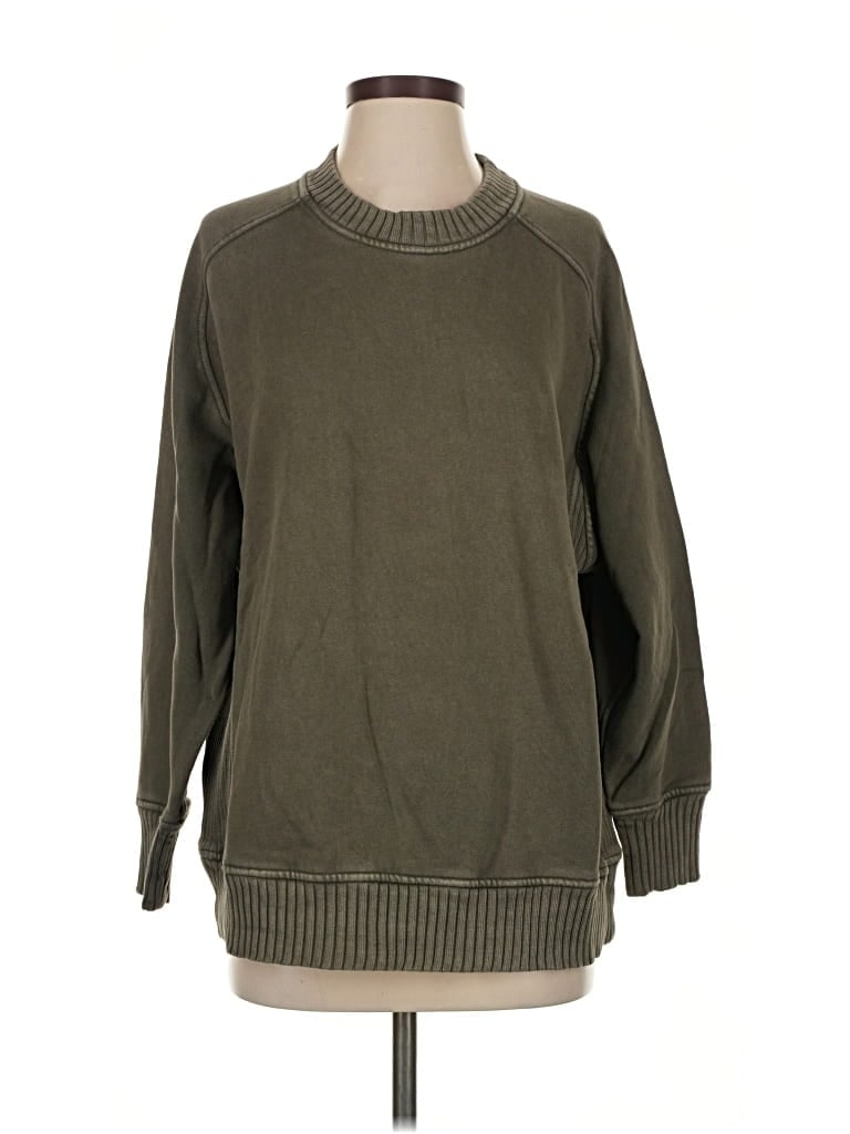 Pre-owned Aerie Pullover Sweater In Green