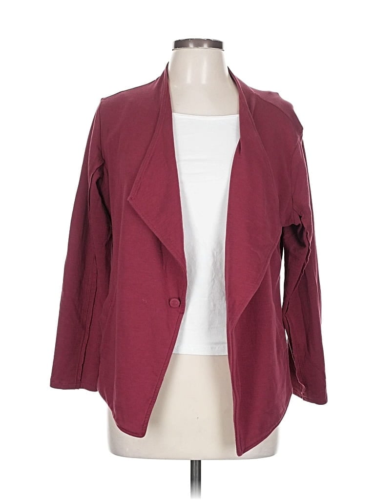 Pre-owned Caslon Cardigan Sweater In Burgundy
