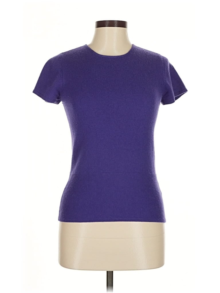 Pre-owned Armani Collezioni Short Sleeve T-shirt In Purple
