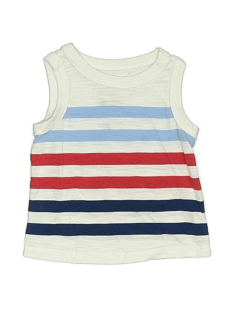 Pre-owned First Impressions Babies' Tank Top White Boatneck Tops