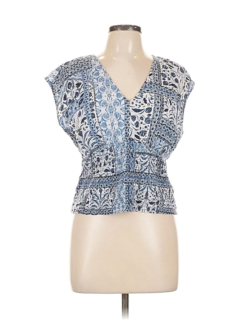 Pre-owned Old Navy Sleeveless Blouse In Blue