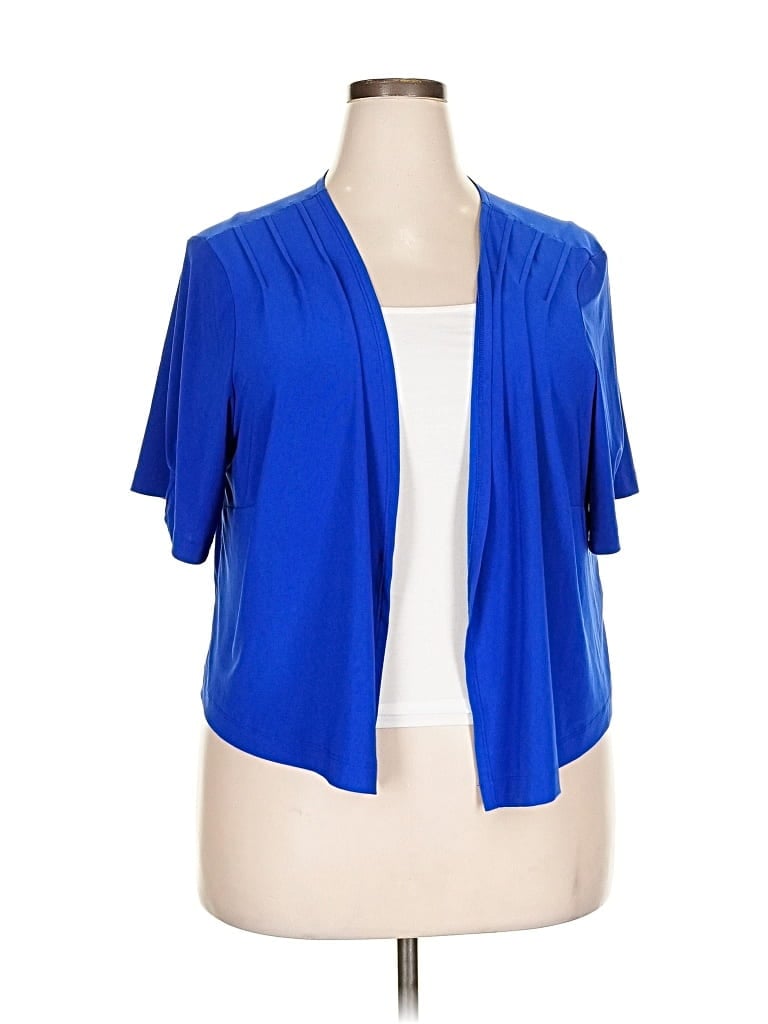 Pre-owned Perceptions Cardigan Sweater In Blue