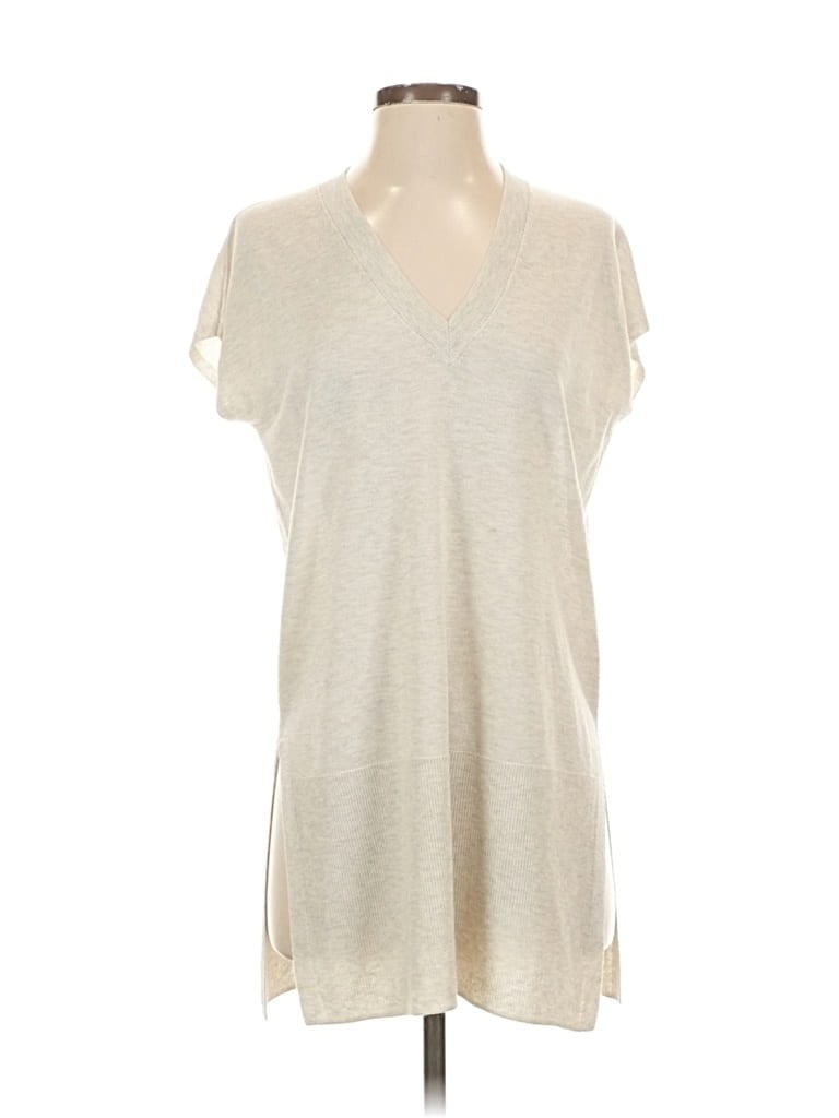 Pre-owned White Label The White Company Short Sleeve Top Ivory V Neck Tops In White