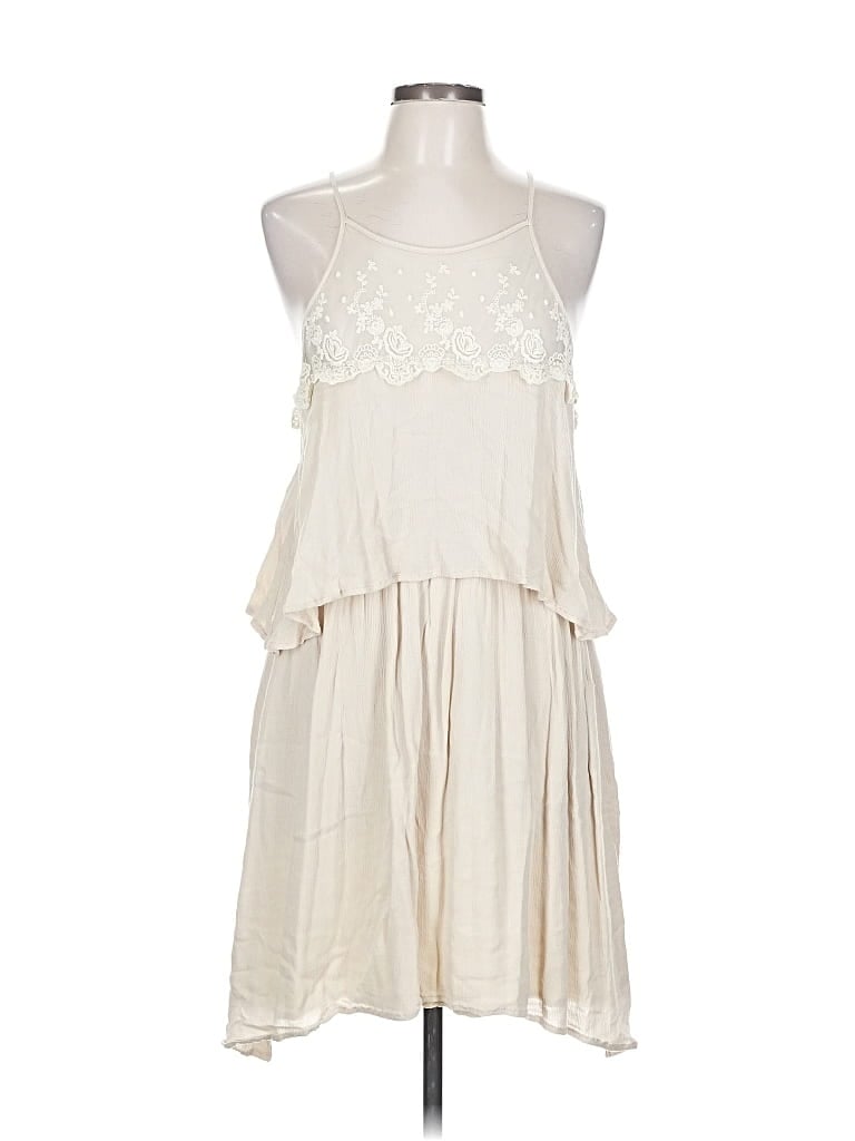 Pre-owned Kori America Casual Dress In White