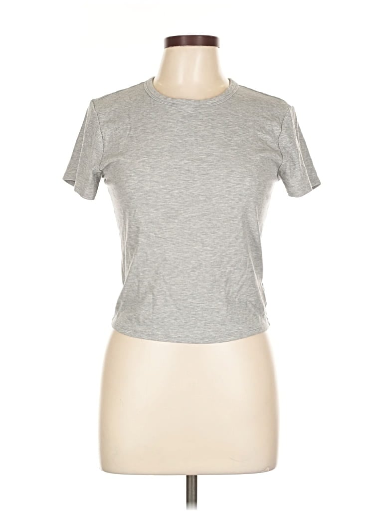 Pre-owned Athleta Short Sleeve T-shirt In Gray