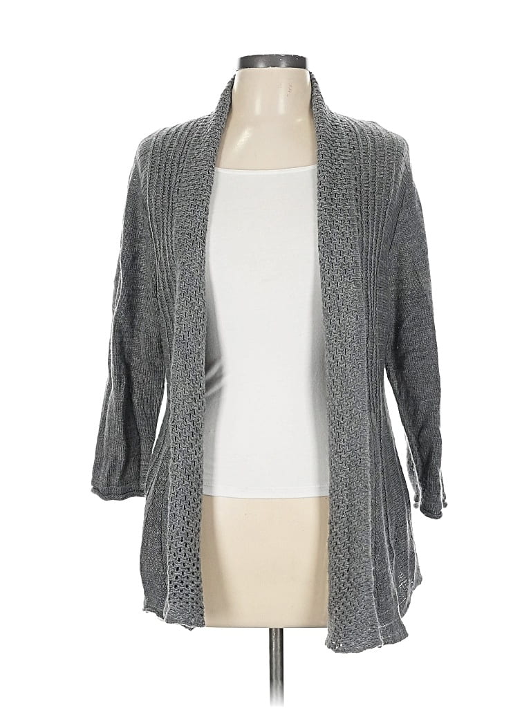 Pre-owned Kim Rogers Cardigan Sweater In Gray