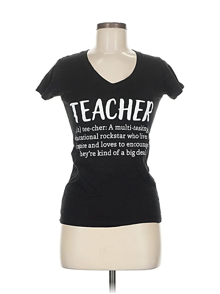 Pre-owned Assorted Brands Short Sleeve T-shirt In Black